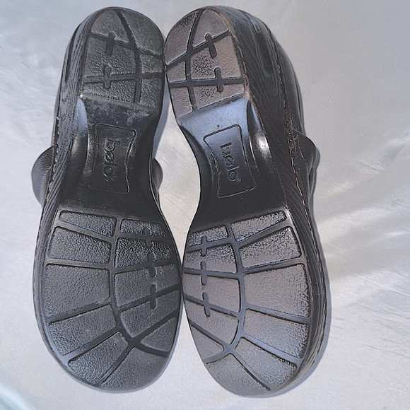 Bolo by Born Andria Professional Clogs Chocolate Brown Leather Boho Comfort Sz10 - Picture 10 of 12